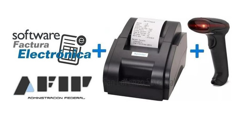 Impresora Termica + Lector + Programa Factura Electrónica Afip