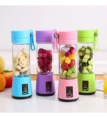 Mini Vaso Licuadora Procesadora Portatil Usb Recargable Colo