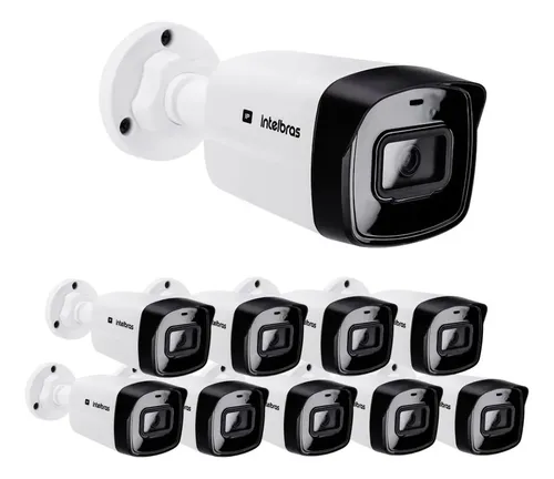 Kit 10 Câmeras IP Intelbras VIPC 1230 B G2 2MP 30m PoE Branco - Foto oficial e menor preço