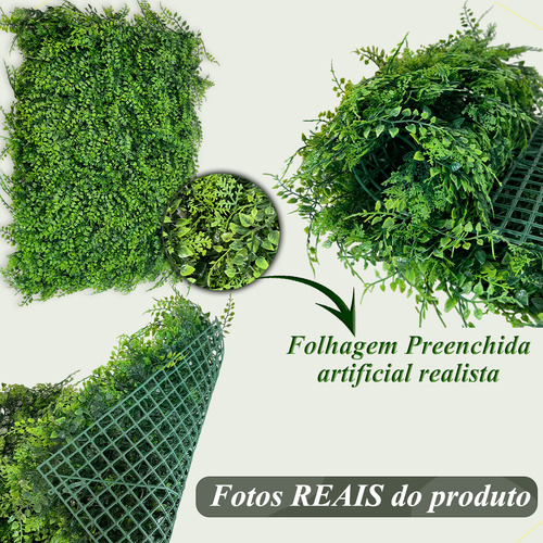 Jardim Vertical Muro Verde Alta Qualidade Grama Sintética
