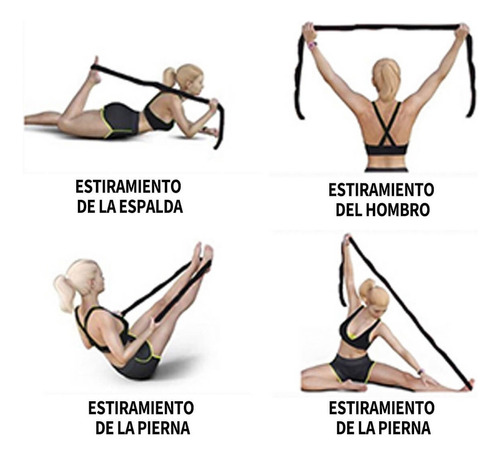 2 Bandas Resistencia Tela Ligas Flexibilidad Piernas Ejerc