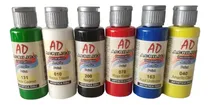 Comprar Pintura Acrilica Set X 6 Ad Primarios Pastel Metalicos Fluo