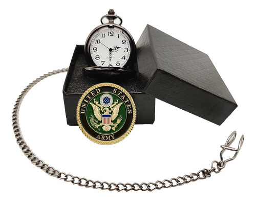 Reloj De Bolsillo Guangstore Con Moneda Para Veteranos