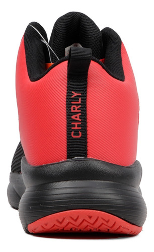 Tenis Deportivos Hombre Charly Entrenamiento 1038119 Negro/rojo