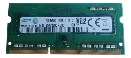 Memoria Ram Samsung 2gb Pc3-12800 Ddr3-1600mhz 204-pin