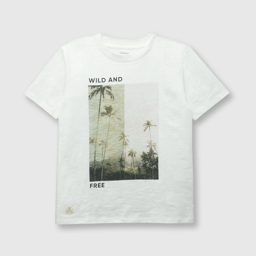 Polera De Niños Foto Off White (2 A 12 Años)