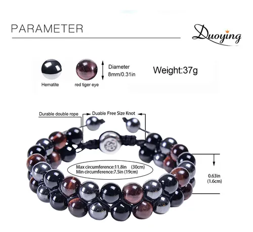 Pulsera De De De Tigre Pulsera De La Suerte Para Hombre Puls