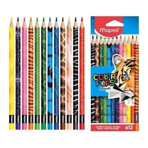 Colores Maped Animals X 12 Und