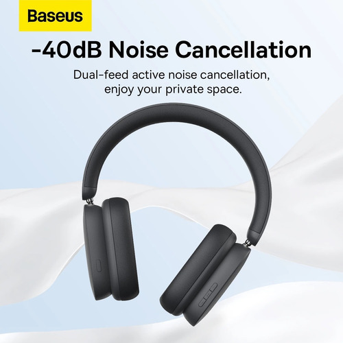 Imagem 5 de 9 de Headset Bluetooth Cancelamento Ruído Ativo Baseus H1