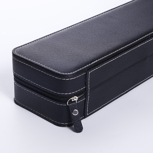 . Caja Para 6 Relojes Pulsera, De Cuero Pu, Con Cierre