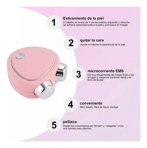 Masajeador Facial Microcorriente Lifting Reafirmante De Piel
