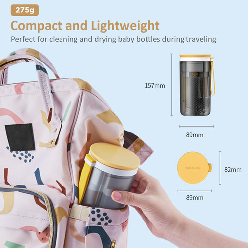 Kit Portátil De Limpieza De Biberones Con Cepillos Y Tendede