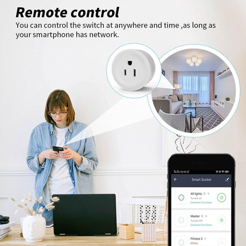 Genérico Tuya-enchufe Inteligente Con Wifi Para Teléfono