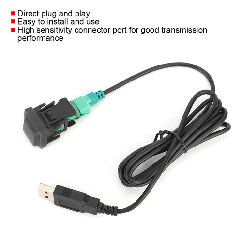 Adaptador De Botón Usb Para Reproductor De Radio De Coche