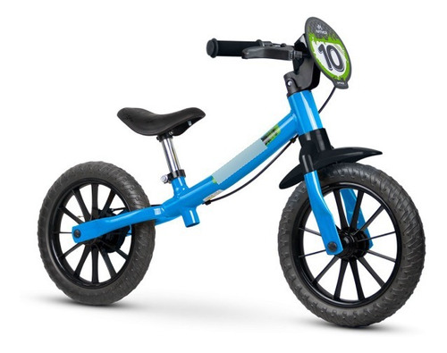Bicicleta Infantil Equilibrio Sem Pedal Aro 12 Nathor Azul 