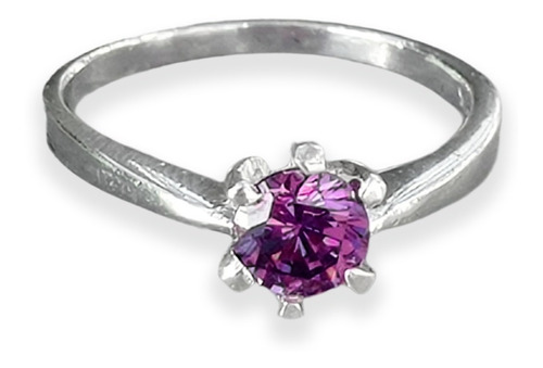 Imagen 2 de 5 de Anillo Plata Italiana 925 Y Circonitas Modelo Moira