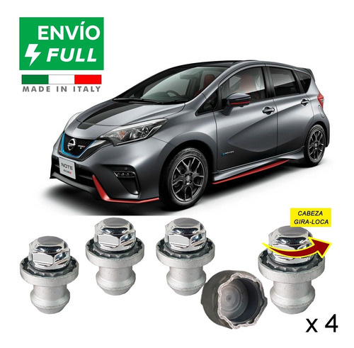 Birlos Seguridad Nissan Note Sense Cvt 17 Antirrobo 100%