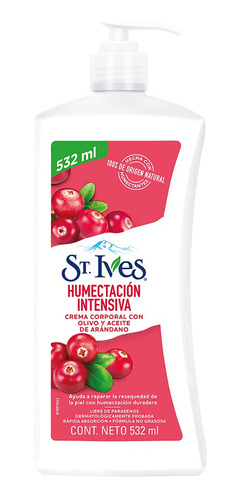 2 Pack Crema Corporal Humectacion Intensiva St Ives 532 Ml