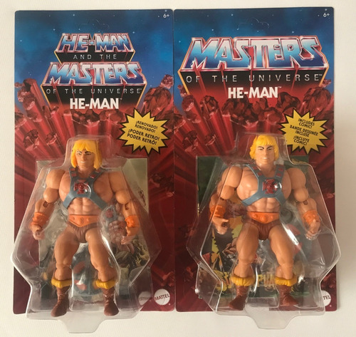 He-man Cabeza Retro Y He Man Cabeza Vintage Motu Origins (Usado)