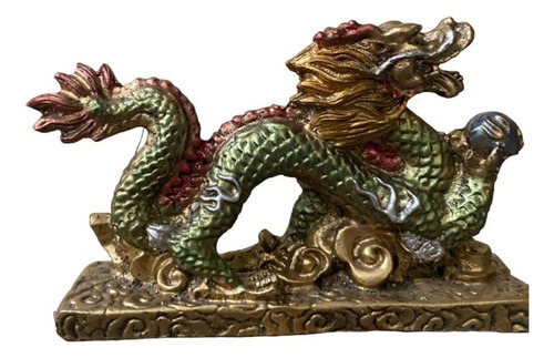 Estatua Dragon Chino Feng Shui 12 Cm 