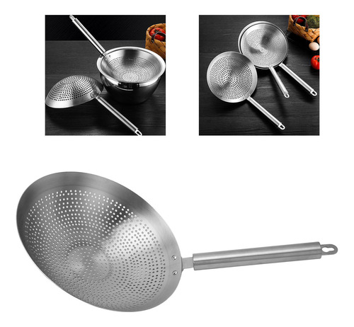 Cuchara Coladora Con 3 Mm De Apertura, Filtro Fino De Acero