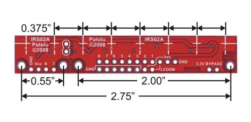 Sensor Infrarojo Seguidor De Linea Qtr-8a O Qtr-8rc