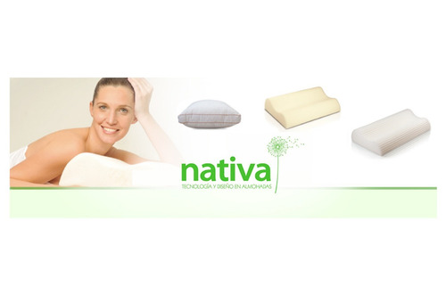 Imagen 3 de 6 de Almohada Nativa Gema 70x40 Percal 100% Algodon Premium