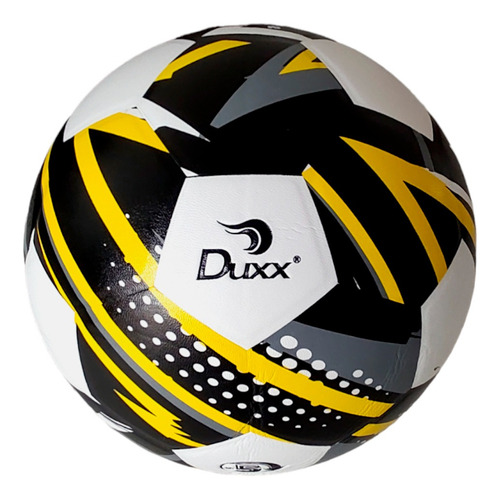 Pelota De Fútbol Duxx Laminado Nº 5 Color Amarillo Y Negro