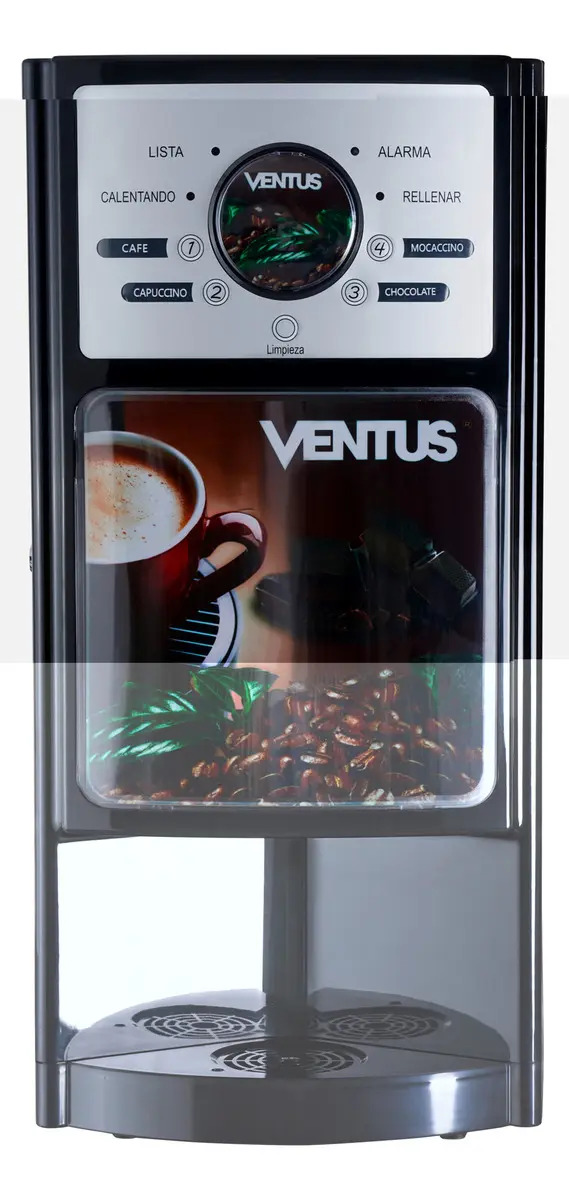 Maquina Café Industrial 4 Sabores Gaia-4s Ventus Color Negro