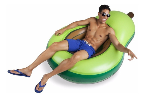 Aguacate Gigante Inflable Flotador Alberca 1.82mts De Largo