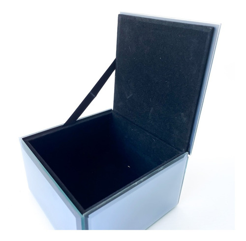 Caja Mediana Espejada Fume Deco Con Espejo Joyero Alajero