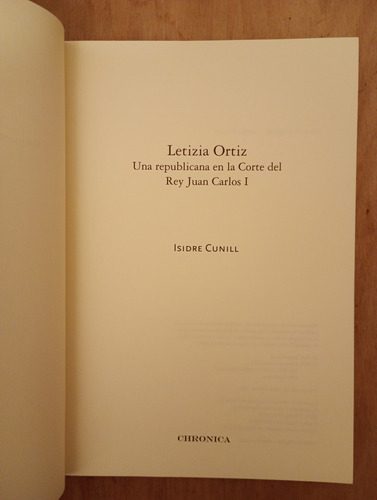Letizia Ortiz - Isidre Cunill (Usado)