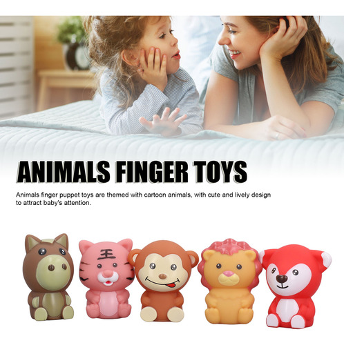 Peluches De Dedos De Animais De Desenho Animado, Multiuso, M