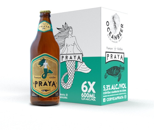 Cerveja Praya 600ml Caixa (6 Unidades)