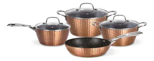 Kit Batería Cocina 7 Pza + Set 12 Utensilios Simplit
