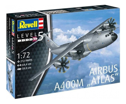 Kit Revell Avião Airbus A400m Atlas Luftwaffe 1/72 03929