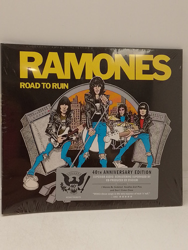 Ramones Road To Ruin 40th Anniversary Cd Nuevo  