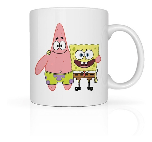 Taza Bob Esponja Y Patricio Abrazo Cerámica (11oz=330ml)