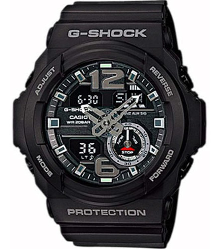 Reloj Casio G-shock Anadigi GA-310-1ADR, color de la correa: negro