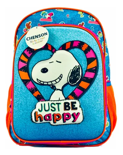 Mochila Chenson Snoopy 3d Original Primaria Escolar Just Be H