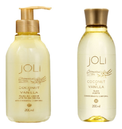Joli Hidratación Corporal Coconut & Vanilla: Crema Y Oil/hnd Coco Y Vainilla