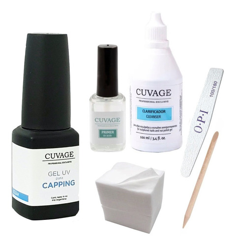 Kit Kapping Nivelador Uñas Gel Uv / Led -  Capping Cuvage 