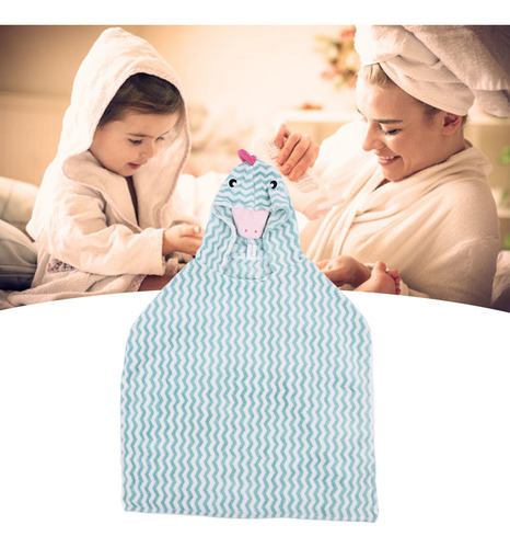 Toalla De Baño Con Capucha Para Niños, Suave Terciopelo Cora