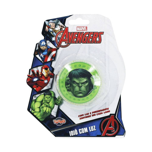 Ioiô Com Luz Vingadores/avengers - Hulk - Toyng