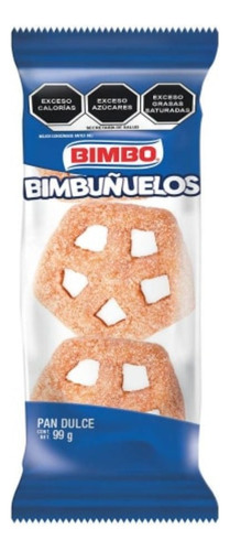 6 Pzas Pan Dulce Bimbo Bimbuñuelos Con Azúcar 99 G