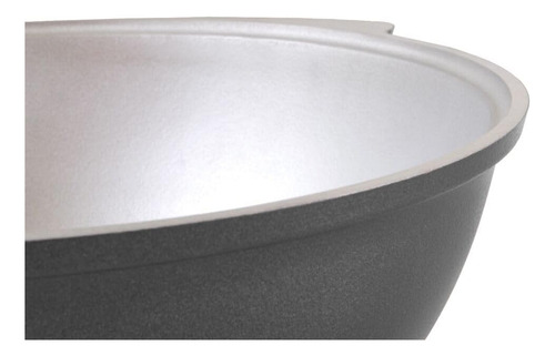 Cauldrón Asiático De Aluminio Fundido Con Tapa De 12.7 Qt (1