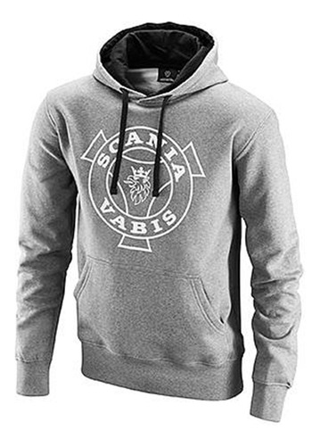 Moleton Scania Vabis Cinza Com Capuz E Bolsos L / G