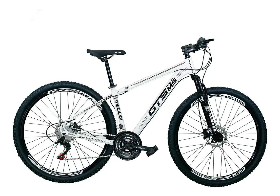 Bicicleta Gts Pro M5 Techs Aro 29 Freio À Disco 24v Aluminio Cor Branco Tamanho Do Quadro 21