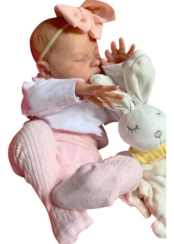Bebé Reborn Original Cuerpo Algodón Suave Vinilo Cindy Doll
