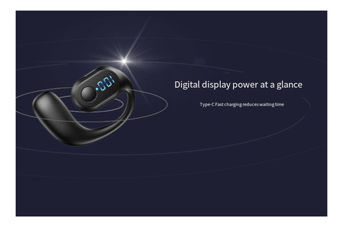 Auriculares Colgantes De Una Sola Oreja Con Pantalla Digital
